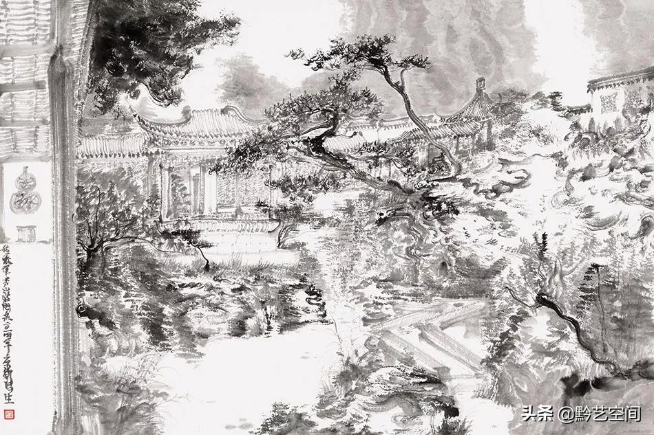 周京新国画人物教学,周京新国画风景简单