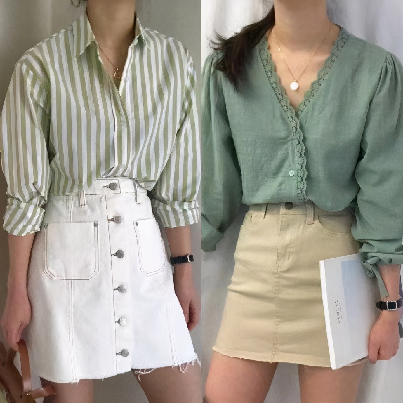 清凉短裙穿搭简单修身又耐看,极简风夏日短裤高级感穿搭