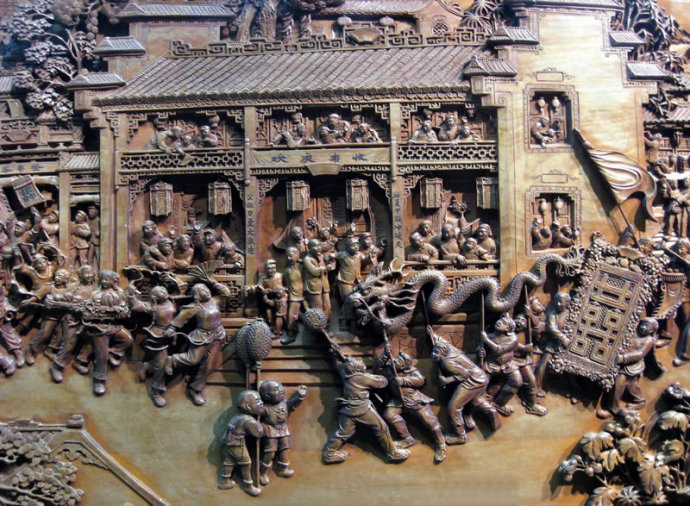 中国四大木雕精品欣赏：东阳木雕