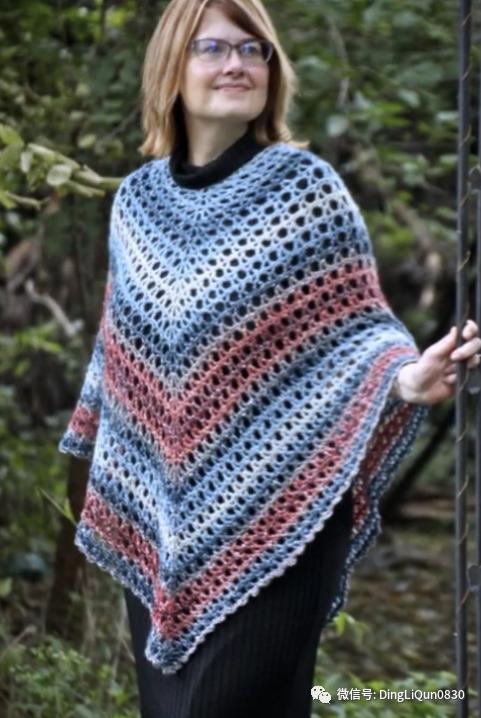 高档蕾丝钩花斗篷披肩防晒衣,针织披肩花样图片大全