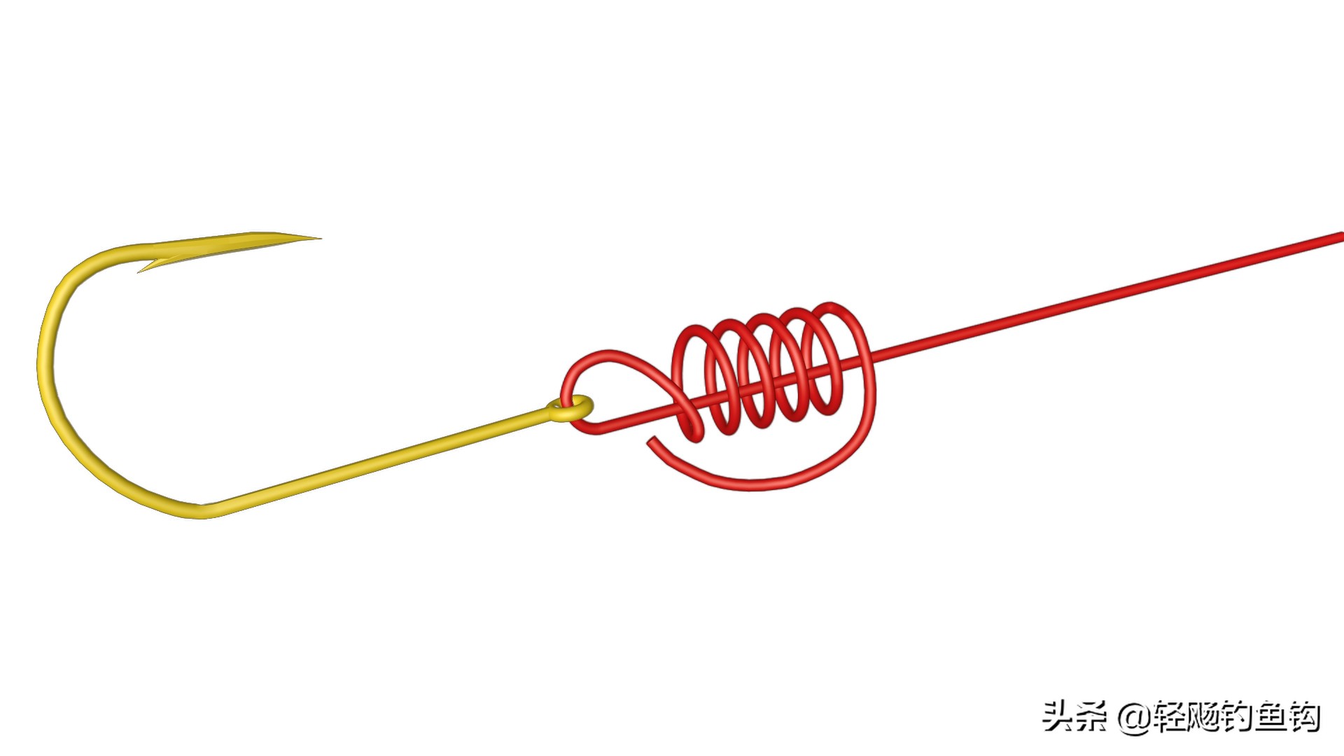 底钩的绑法图文,管付式绑钩方法图解