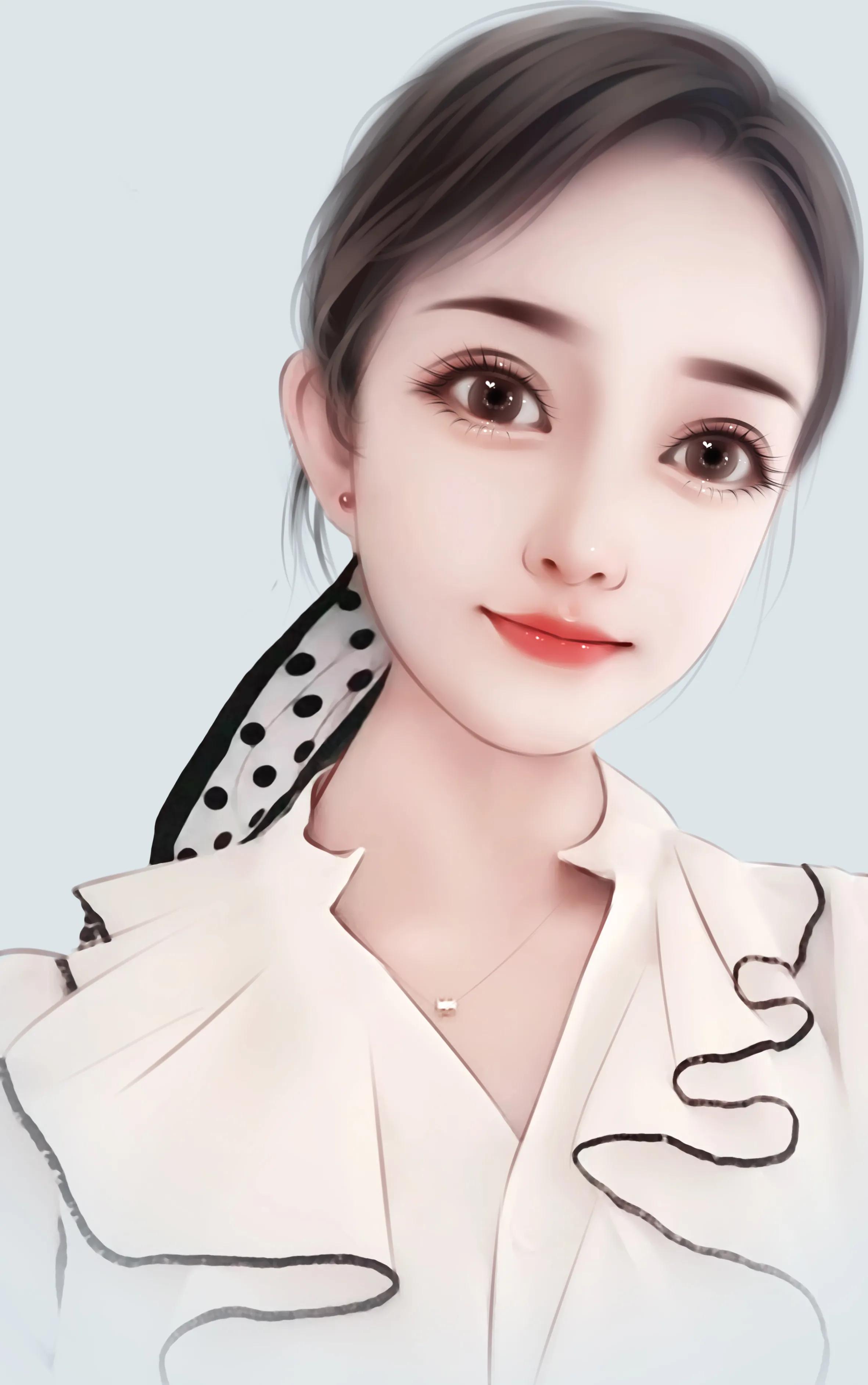 可爱的芭比娃娃手绘头像,换一换你的微信头像吧