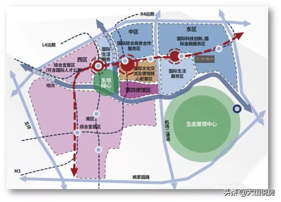 东坝北区规划图,东坝西北区发展规划