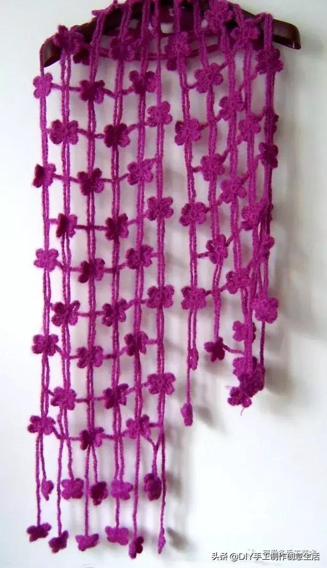 手工diy钩针编织围巾教程,diy手工编织围巾教程