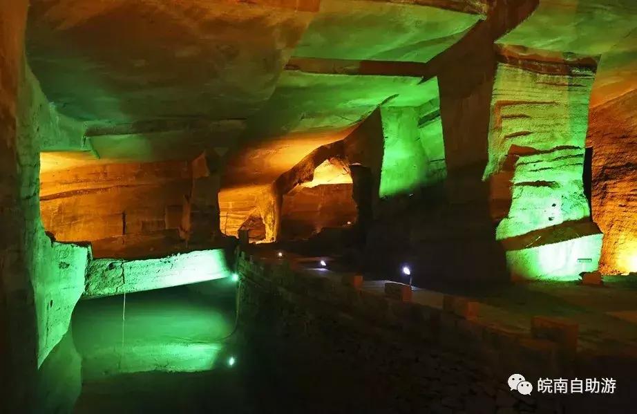 屯溪花山谜窟夜游攻略,屯溪区阳湖镇花山谜窟