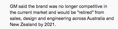 再见，Holden！澳洲汽车巨头倒塌！正式宣告终结！160年历史湮灭！近千人瞬间失业！一个时代就此结束...