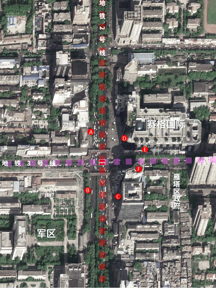 西安地铁小寨站几个出口,西安小寨地铁从哪个口直接进赛格