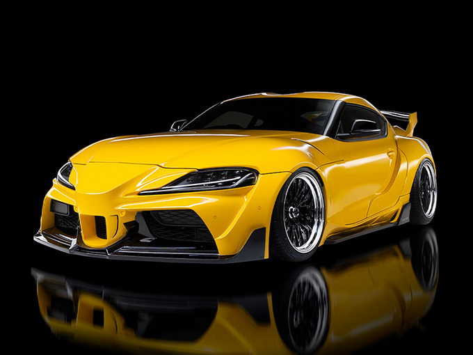 丰田跑车supra爆改,丰田轿跑supra改装