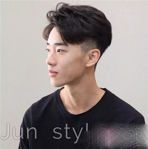 韩国发型男生短发三七分,韩国翻翘短发发型图片