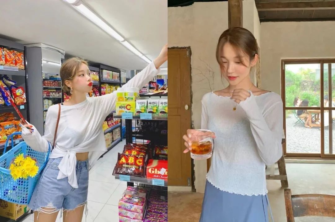 纯白长袖衫怎么穿好看,什么时候穿长袖衣服