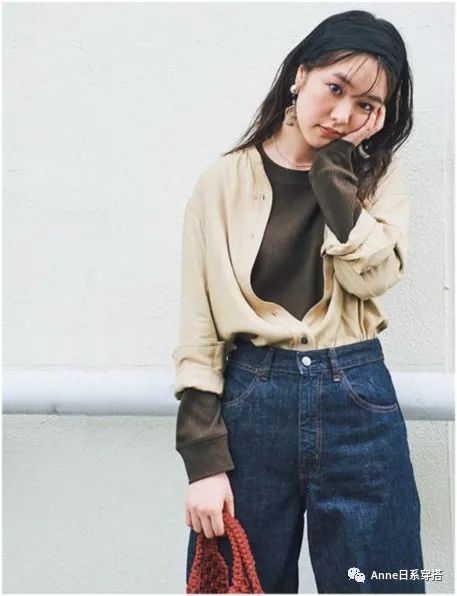 早秋盐系叠穿三件套,日系两件套秋装