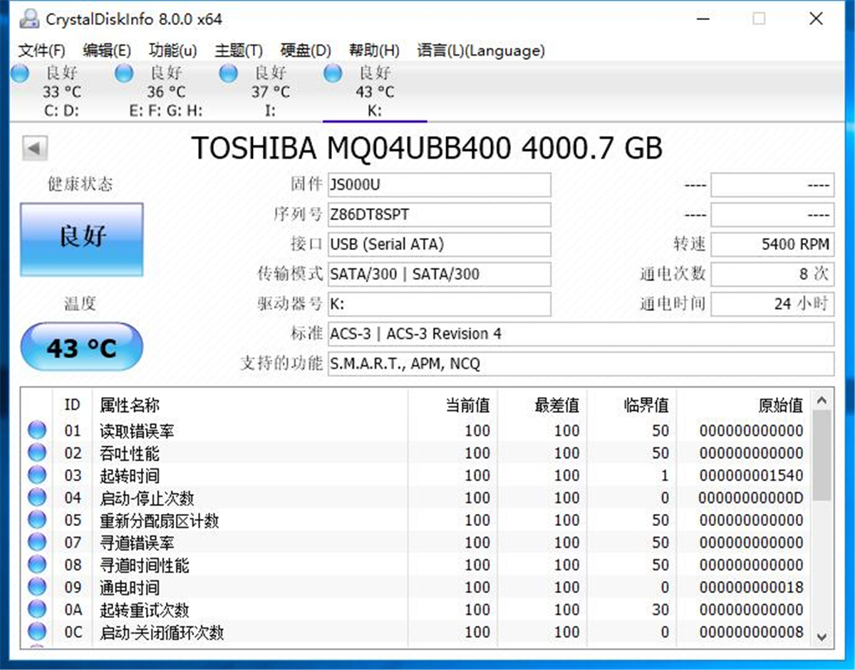 4TB超大容量+便携实用的移动硬盘-东芝A3移动硬盘体验