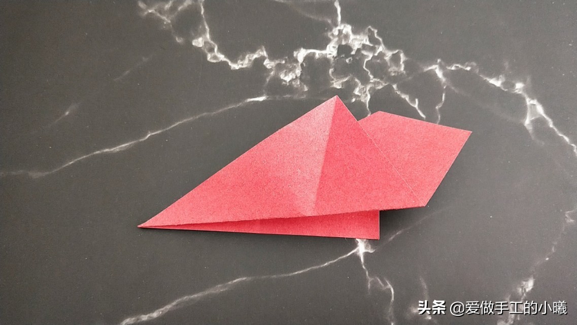 玫瑰花折纸图解,玫瑰花千纸鹤折纸图解