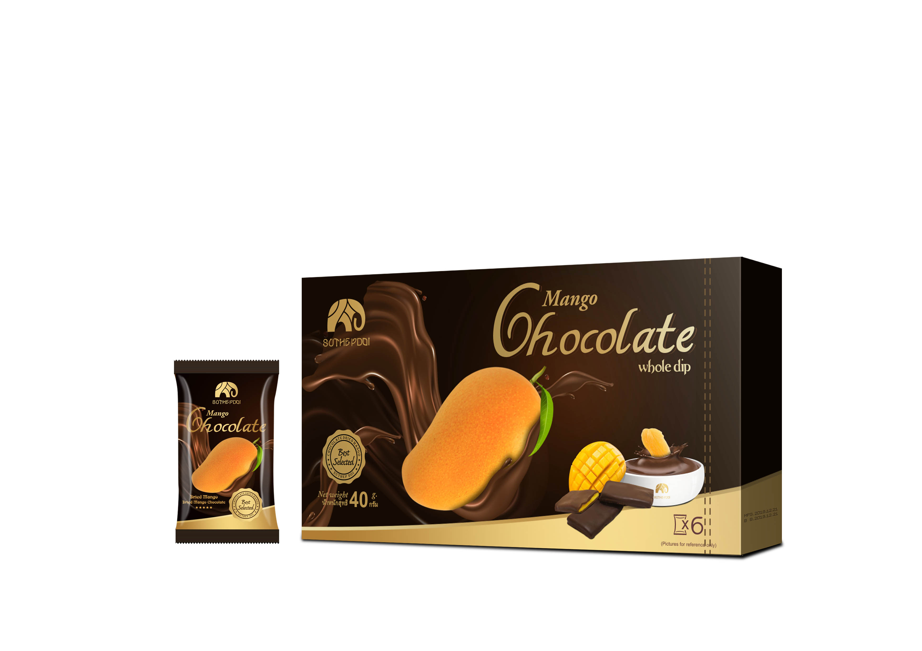 芒果干味的巧克力,好吃到爆巧克力