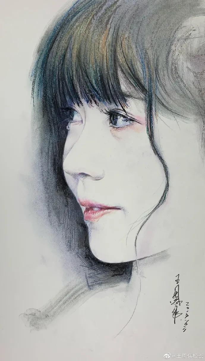 他画遍所有明星，画谁像谁，肖战、热巴、刘亦菲眼神看醉了