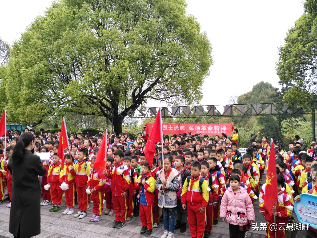 清明节扫墓纪念革命先烈学校,学校清明节缅怀先烈讲红色故事