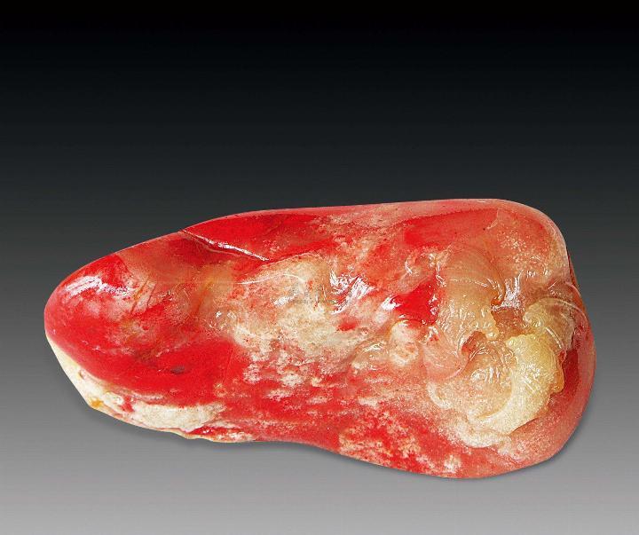 鸡血石古董鉴定,鸡血石玉扣鉴定