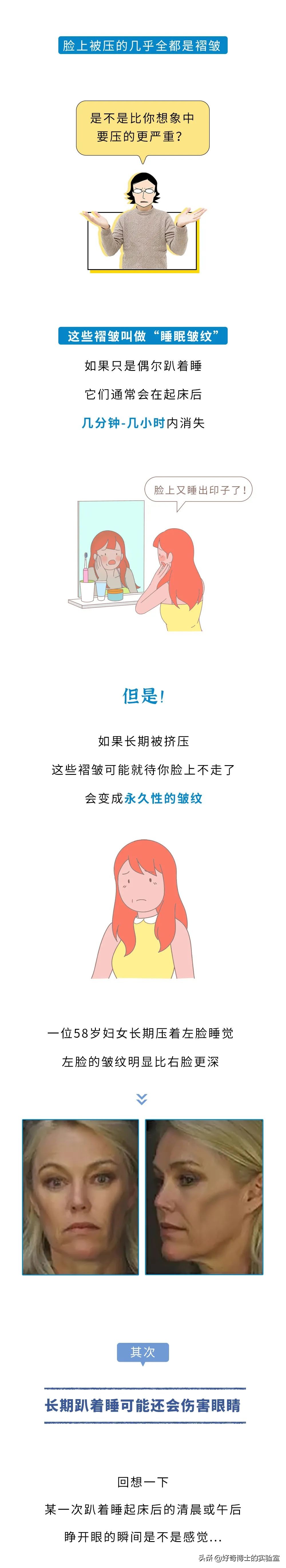 女生趴着睡胸部会下垂么,趴着睡肚子会变小吗