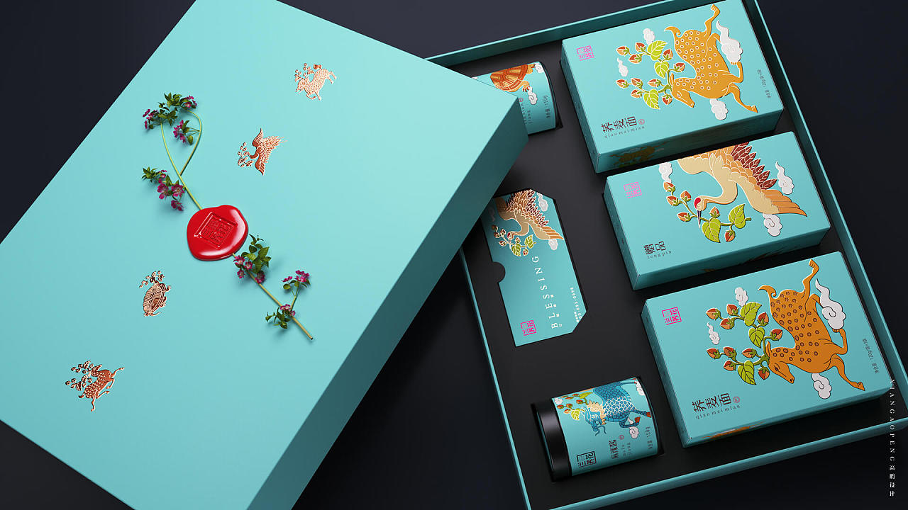 食品包装设计插画风,包装设计中国风元素