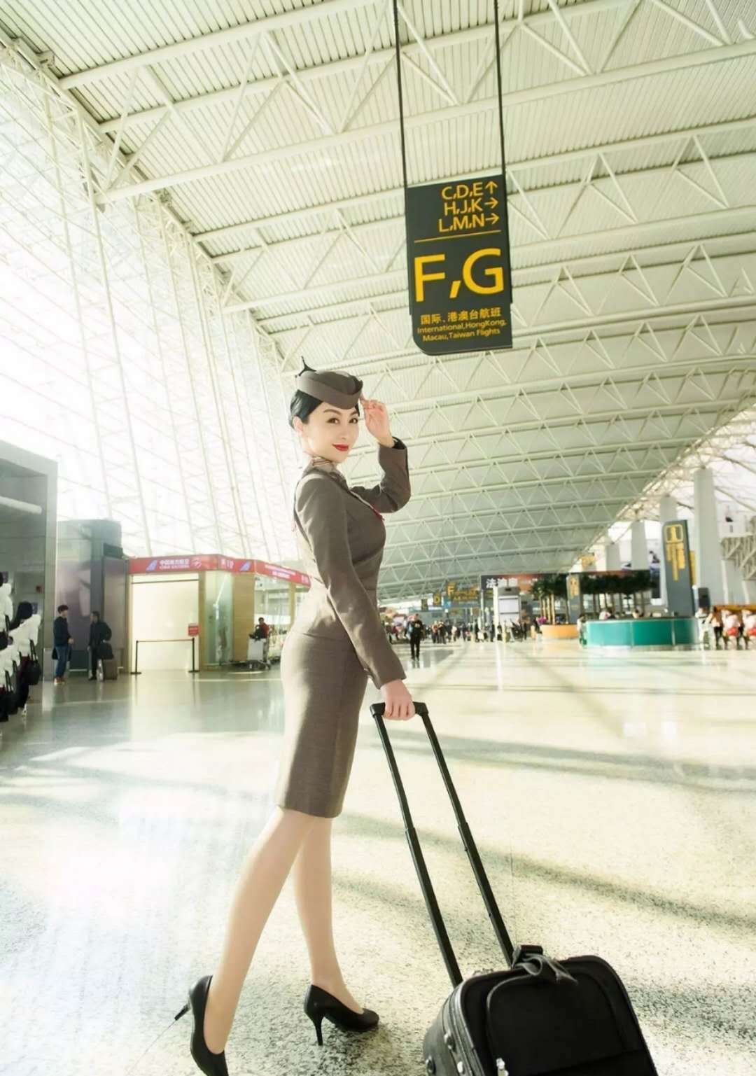 世界航空公司空姐制服,世界航空服