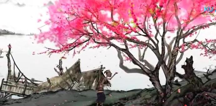 桃花源记国画图片图文,桃花源记水墨画欣赏