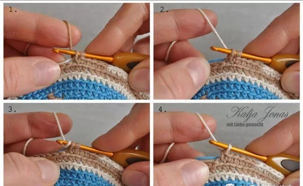 只需缝一条线的包包怎么做,钩包包虾片起头针法教程视频