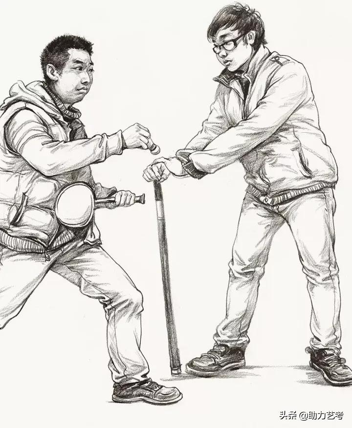 运动类速写场景校考,速写运动类画法