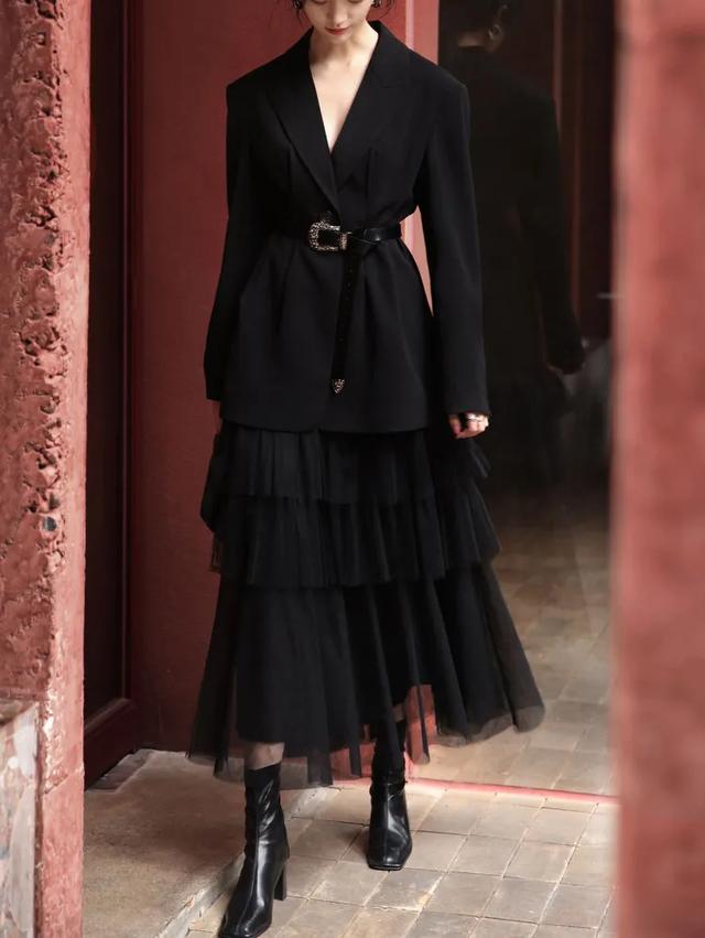 西装连衣裙百褶裙,西装百褶裙连衣裙