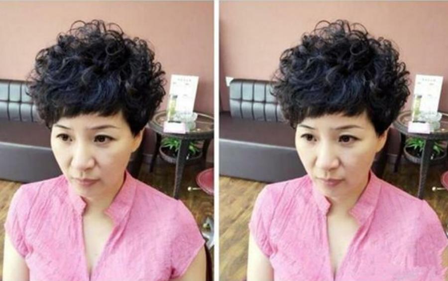年纪大的阿姨剪什么发型,年纪大的阿姨卷发发型