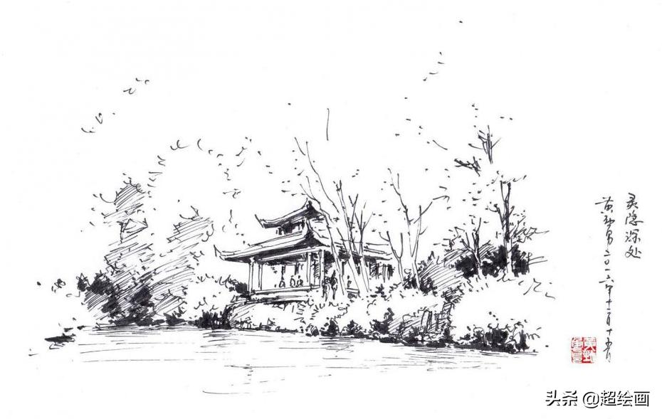 十大顶级钢笔画速写,钢笔速写100幅图片