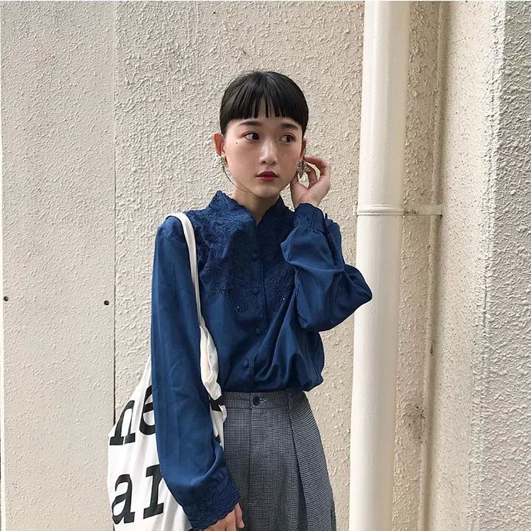 这几位日本模特的小心机！让圆脸、宽额女孩也能驾驭眉上刘海造型