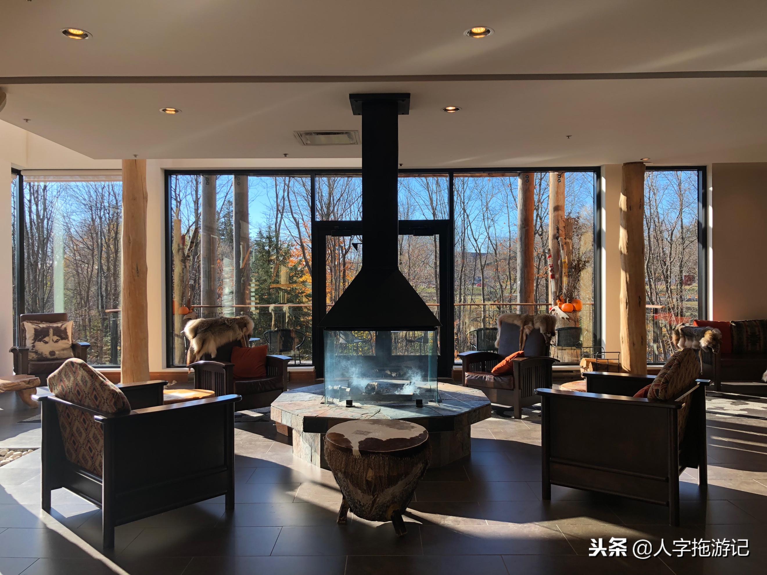 冬日极客,加拿大Wendake穿着狼爪去狼族