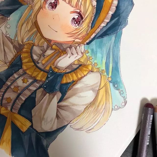 马克笔手绘画动漫,马克笔手绘动漫临摹素材