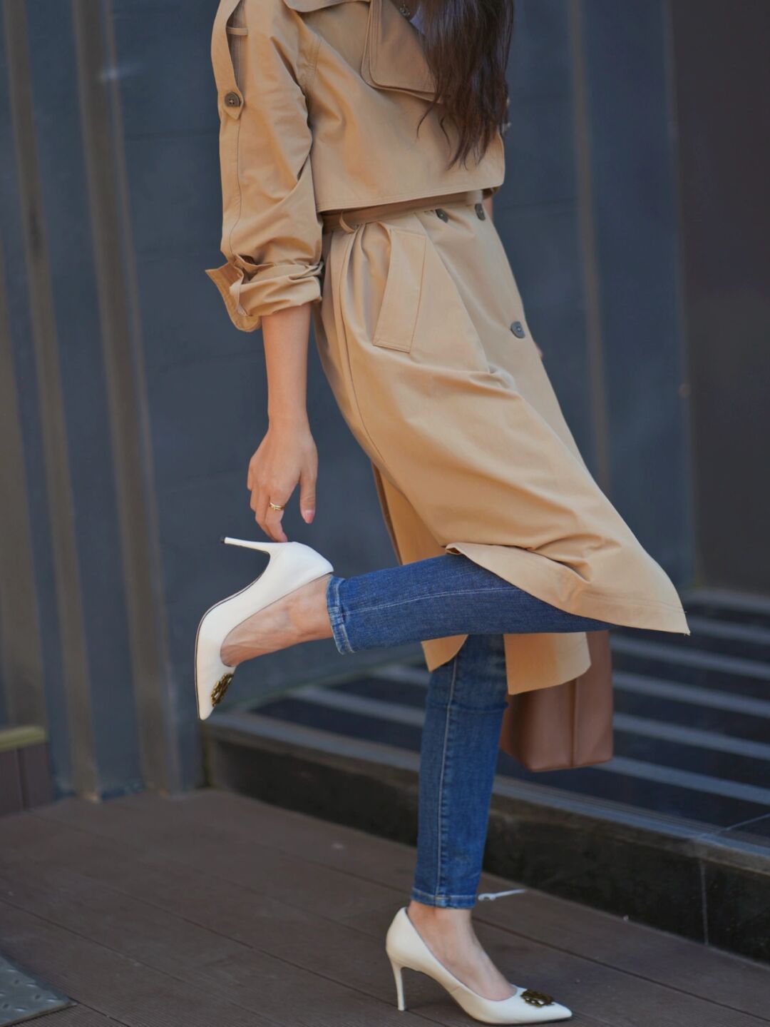 大衣长筒高跟鞋穿搭高级感,高跟鞋穿搭出街显得迷人又时尚