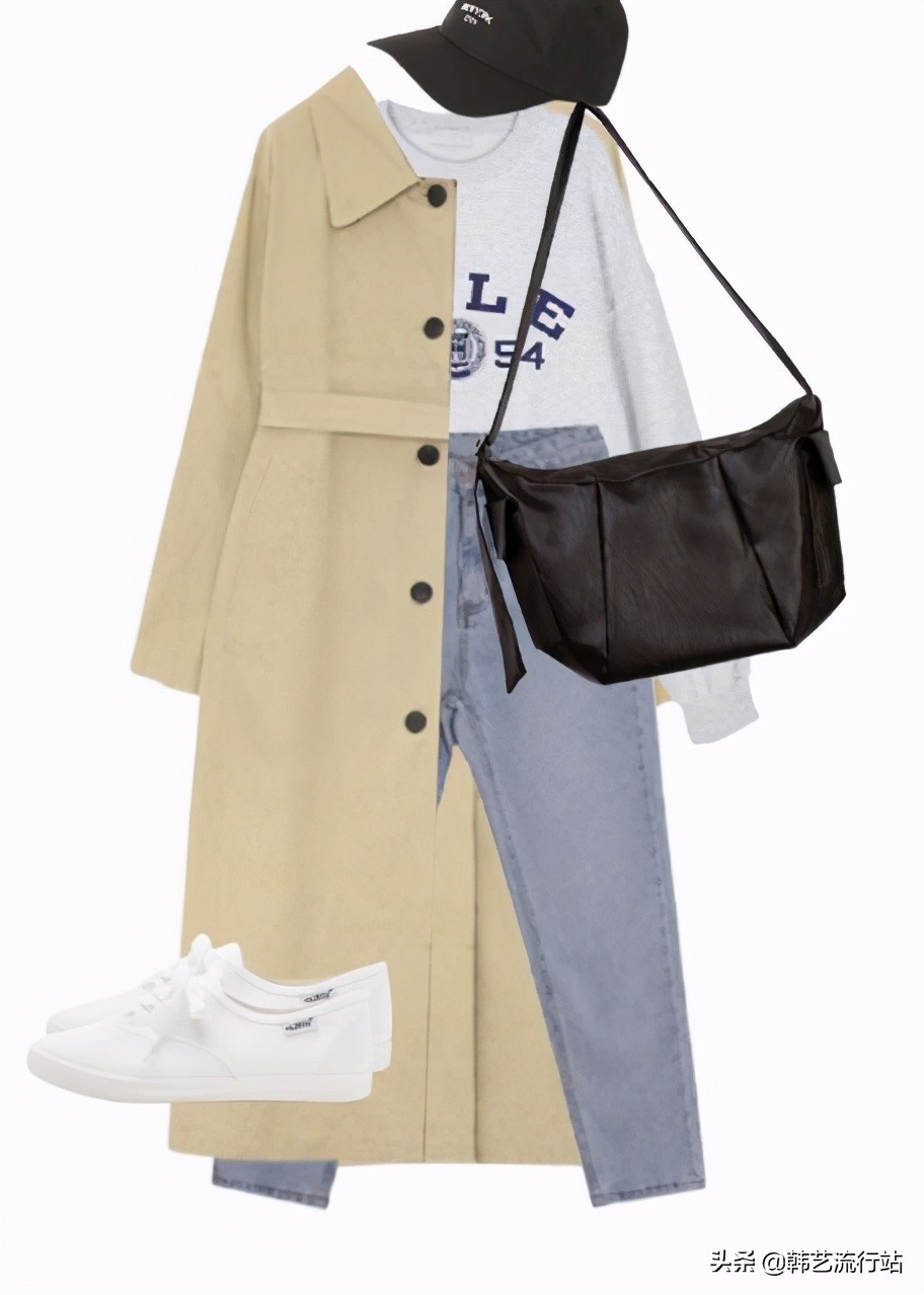 韩国风衣穿搭高级感,韩国风衣配什么衣服好看