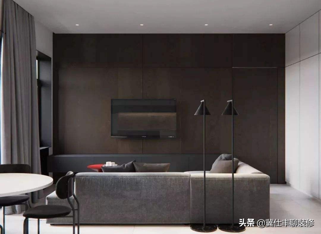 隐形门电视背景墙瓷砖效果图,电视背景墙隐形门做多高