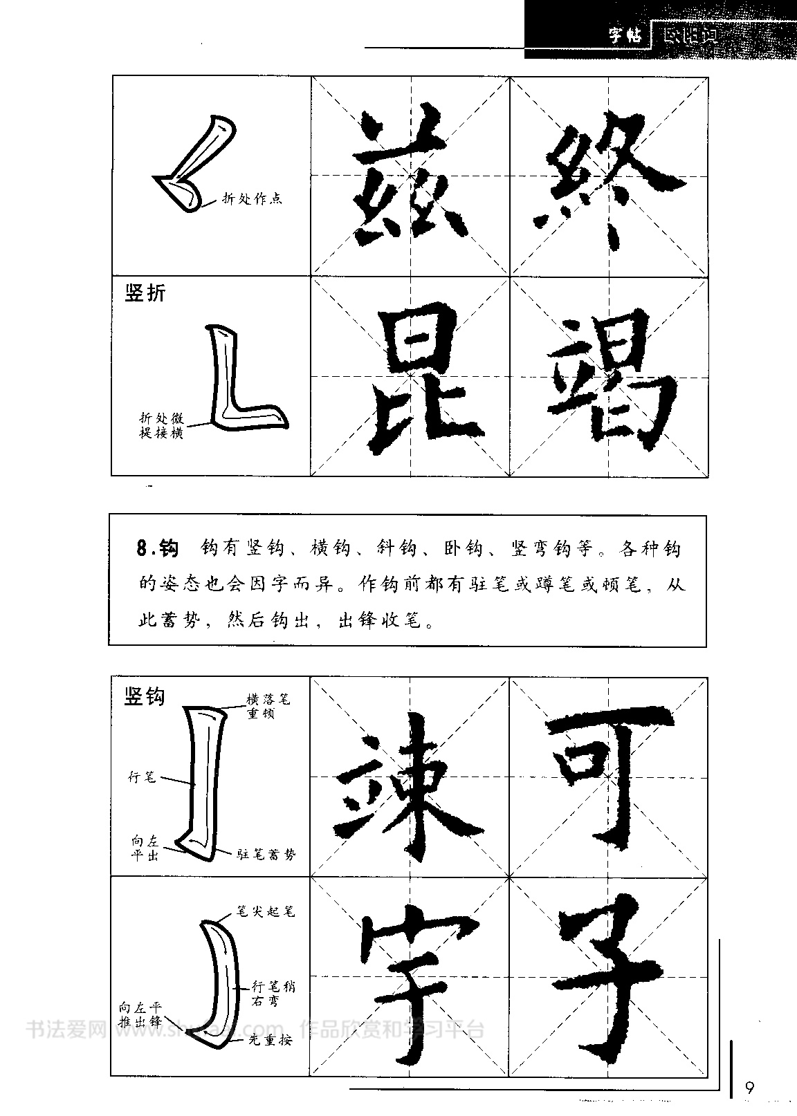 欧阳询毛笔行书字帖成人练字,欧阳询中楷碑字帖