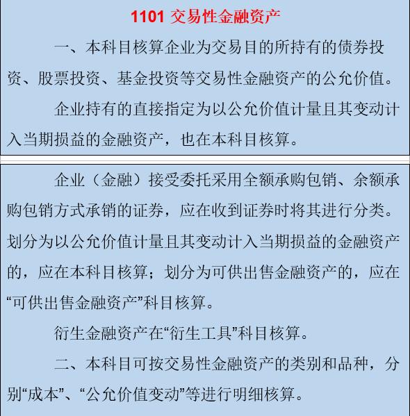 常用会计科目及解析,会计必背17个会计科目