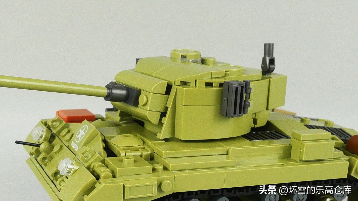 射豹勇士：小鲁班积木M26潘兴二合一套件评测