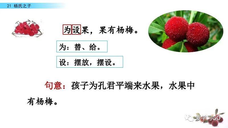 五年级下册语文21课杨氏之子预习,五年级下册21课杨氏之子的意思