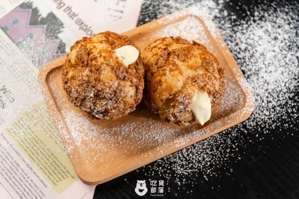 西树泡芙回归款,西树泡芙绿色奶油