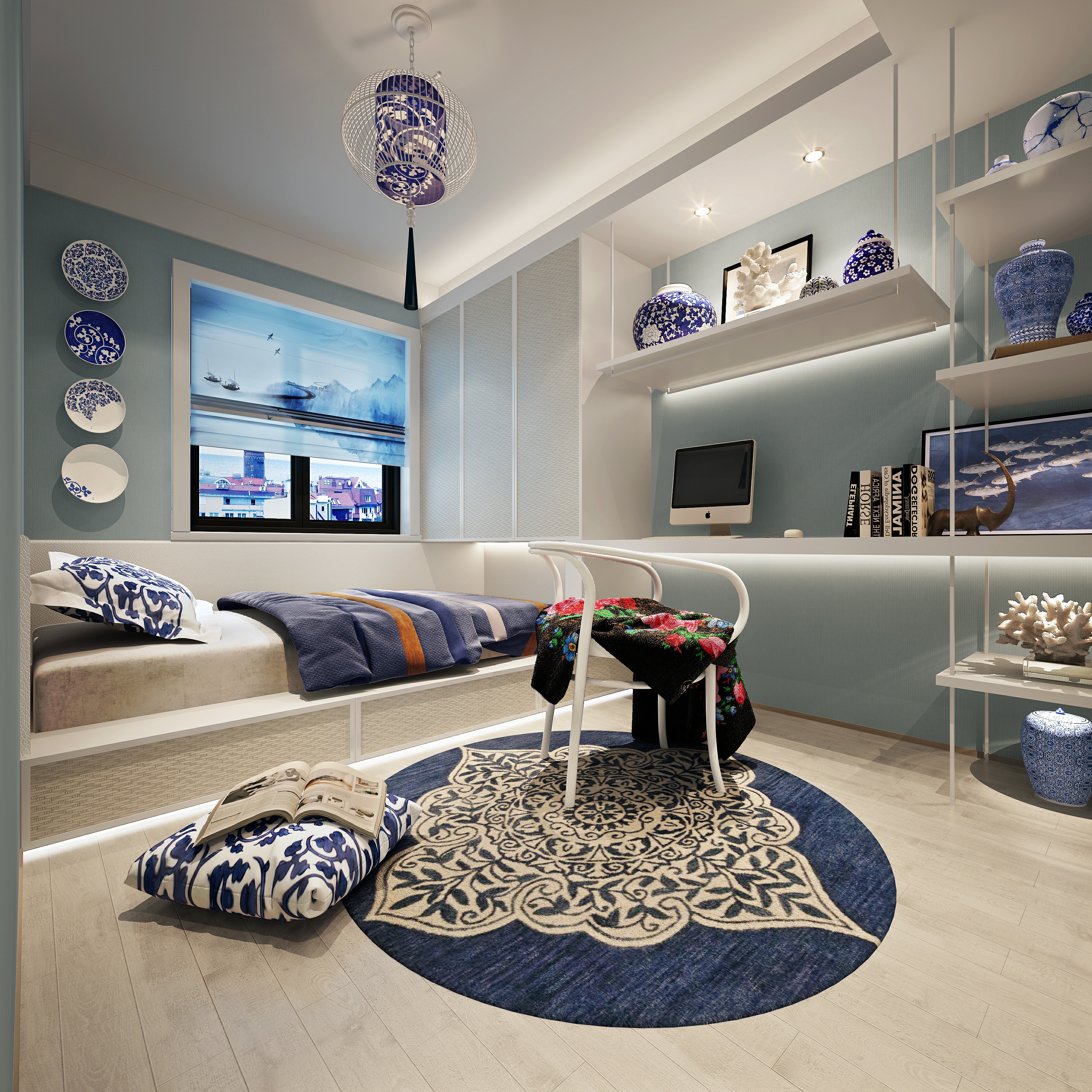 中国元素青花瓷图案,青花瓷中蕴含的中国元素