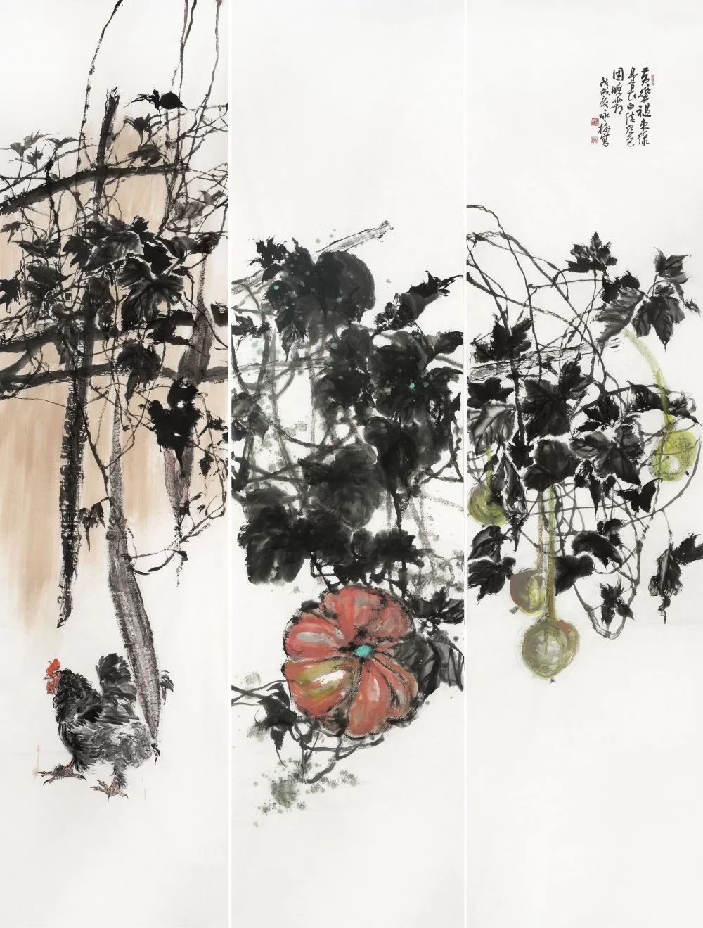 张咏梅山水画,张咏梅水墨作品