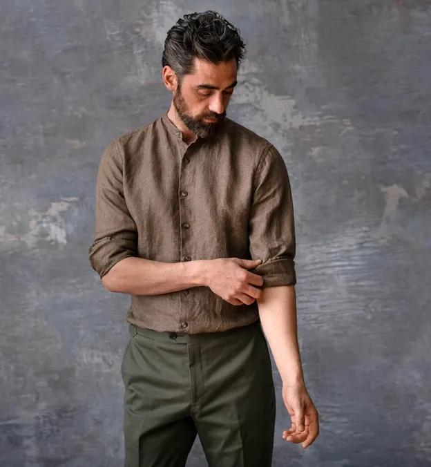 亚麻衬衫怎么穿出高级感,亚麻衬衫怎么变得柔软