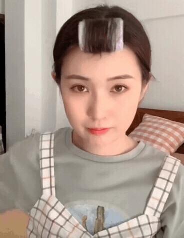 剪刘海剪得像西瓜头一样怎么办,剪刘海像没有剪一样