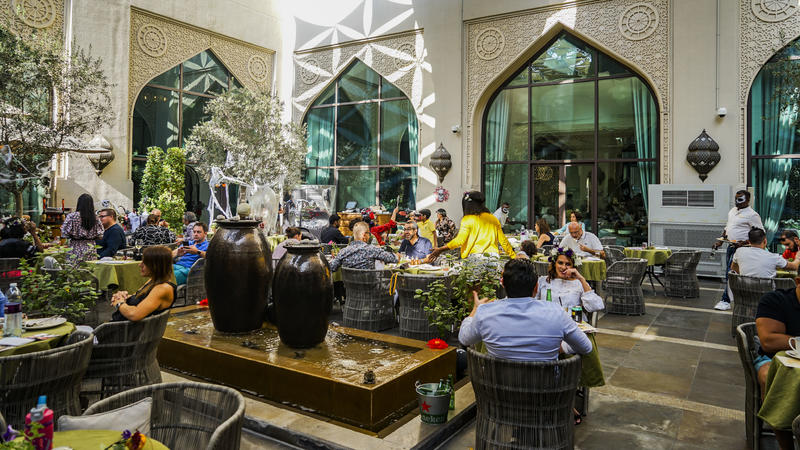 沙漠浪漫之旅迪拜,从天空进入海底