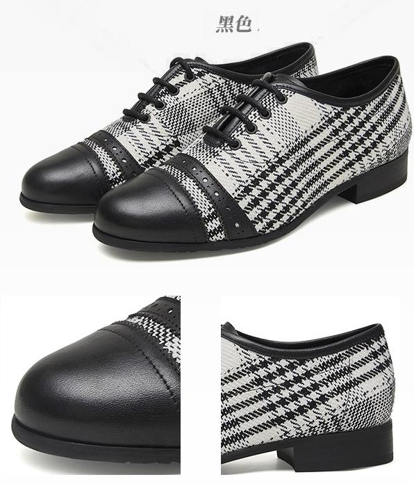 昆凌同款，千鸟格纹英伦风单鞋！千鸟格纹放在鞋子上一样好看
