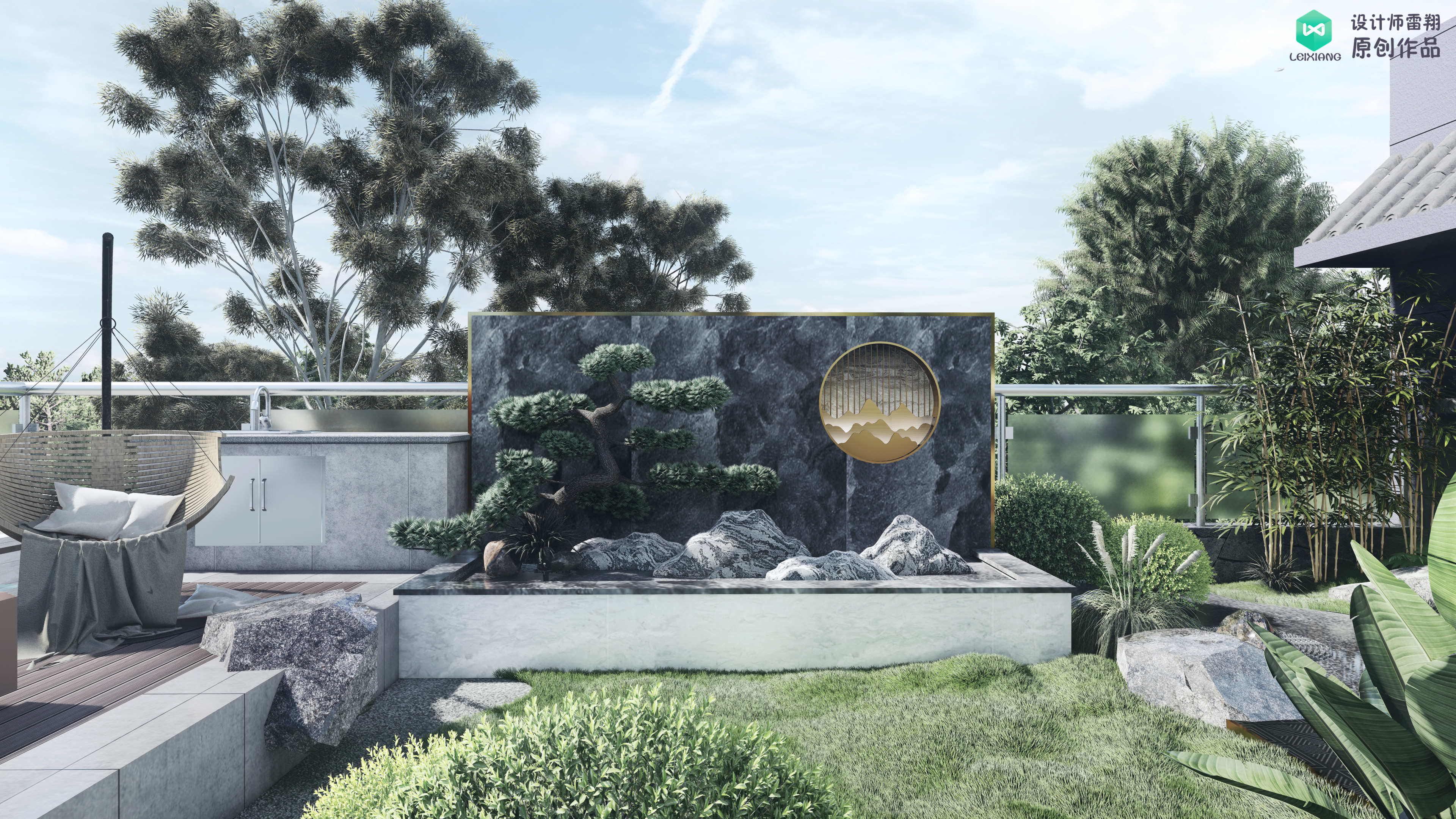 露台花园水泥地面如何铺装,水泥大露台如何改造好看