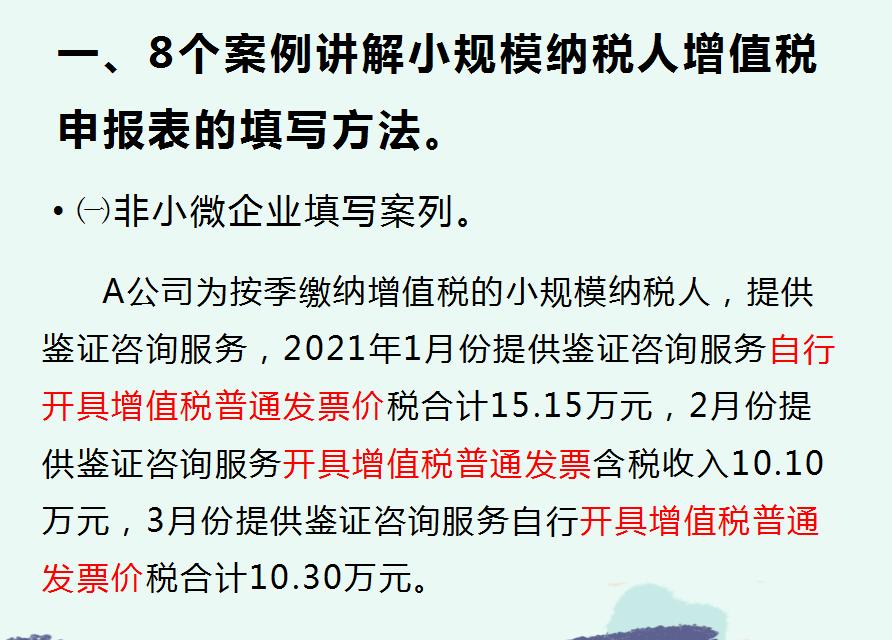 新手会计必知的6种纳税申报,纳税申报表填写方法及其例题