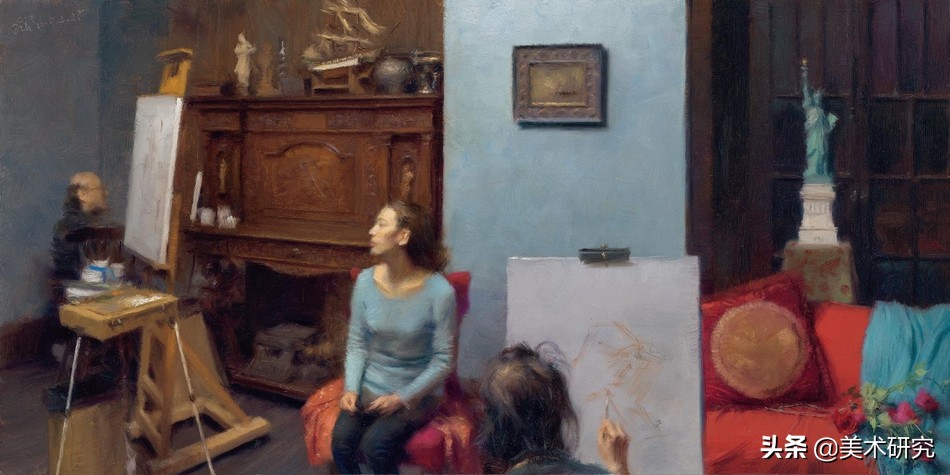 中国国画与西方油画,油画国画对比